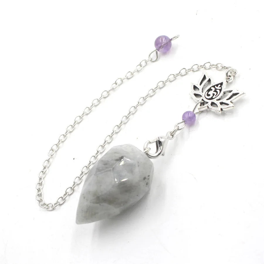 Natural Stone Pendant Crystal Pendulum