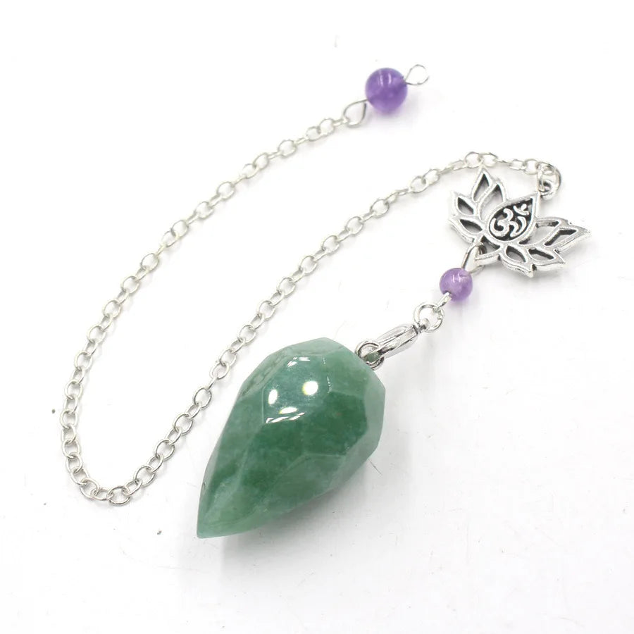 Natural Stone Pendant Crystal Pendulum