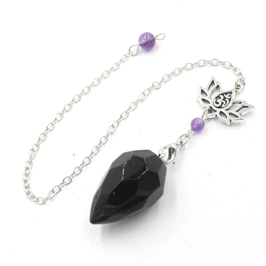 Natural Stone Pendant Crystal Pendulum