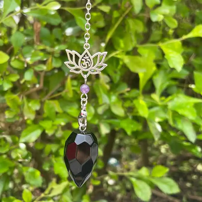 Natural Stone Pendant Crystal Pendulum