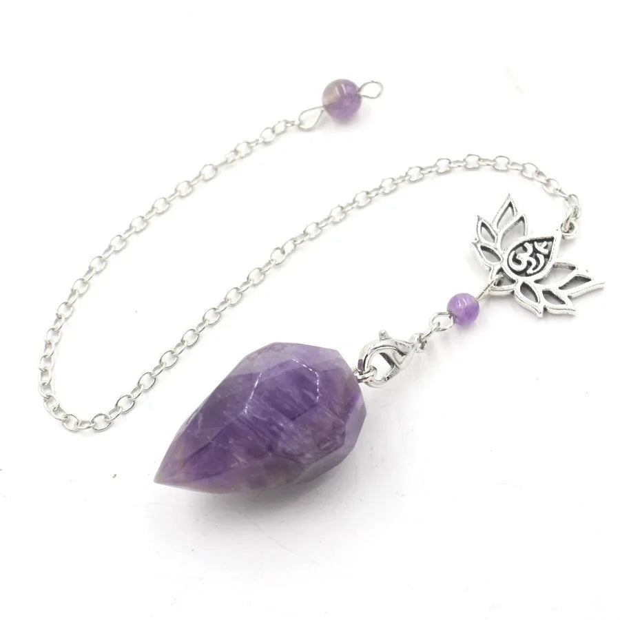 Natural Stone Pendant Crystal Pendulum