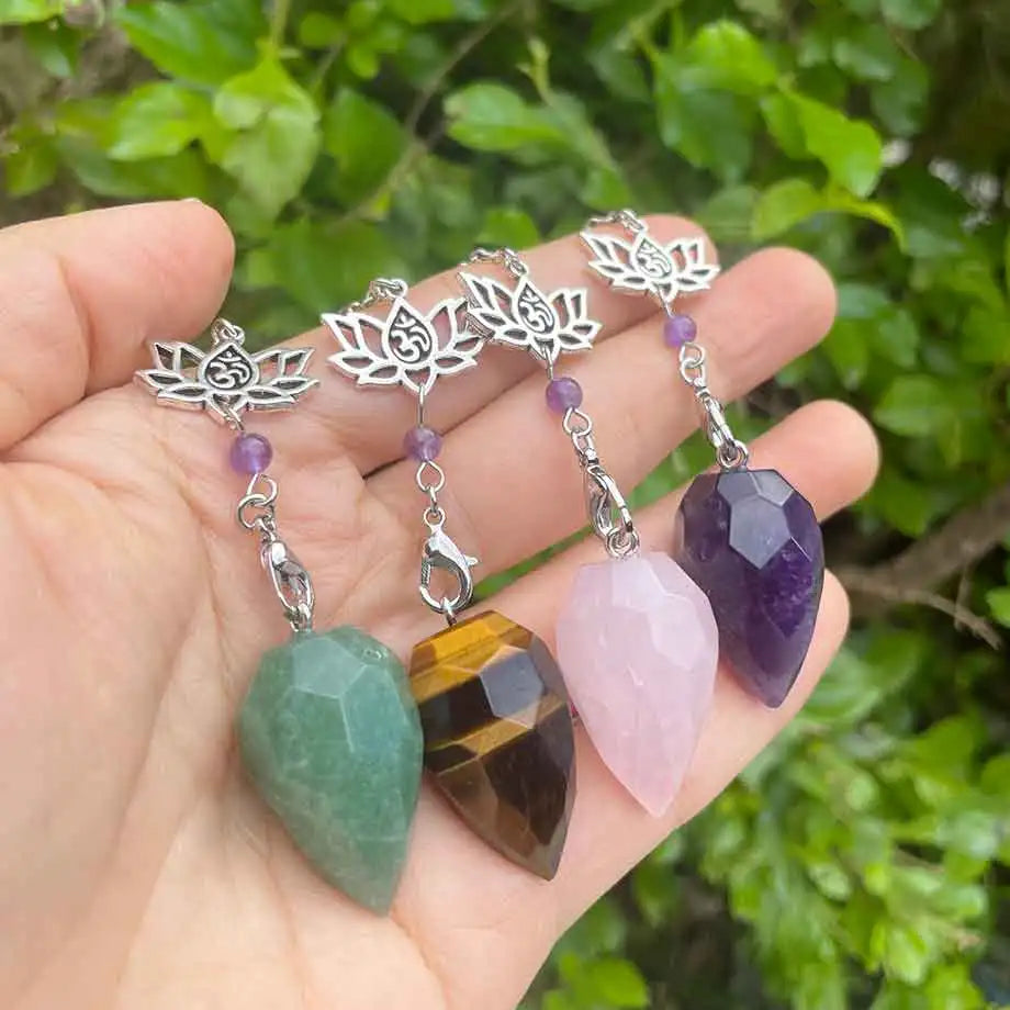 Natural Stone Pendant Crystal Pendulum