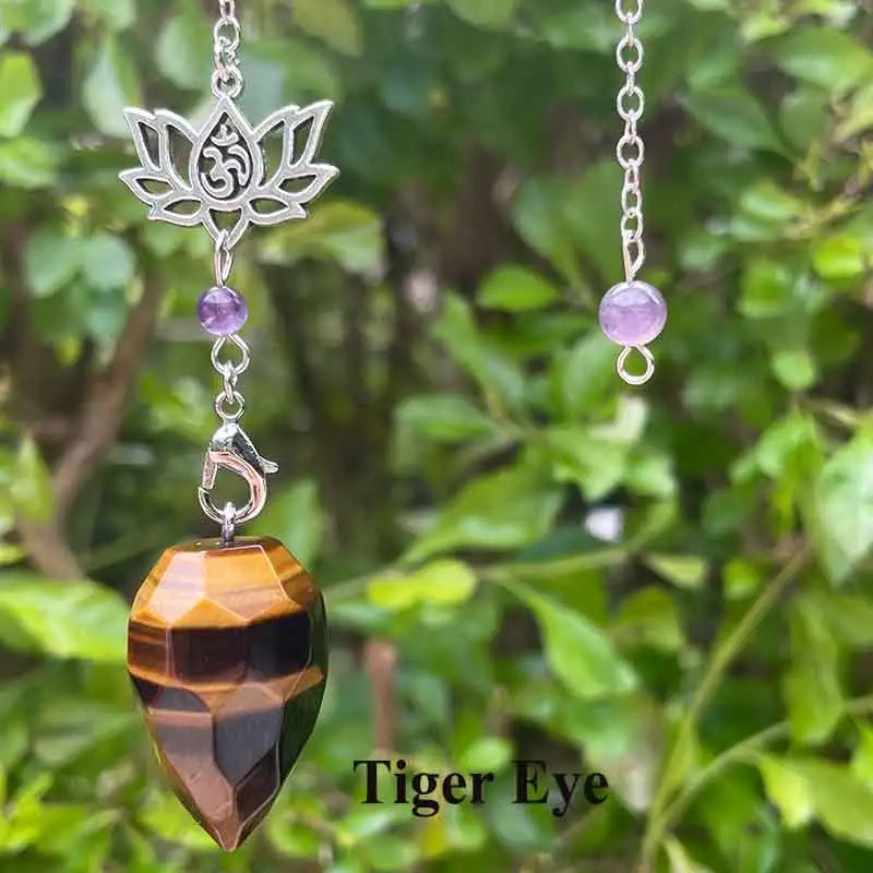 Natural Stone Pendant Crystal Pendulum