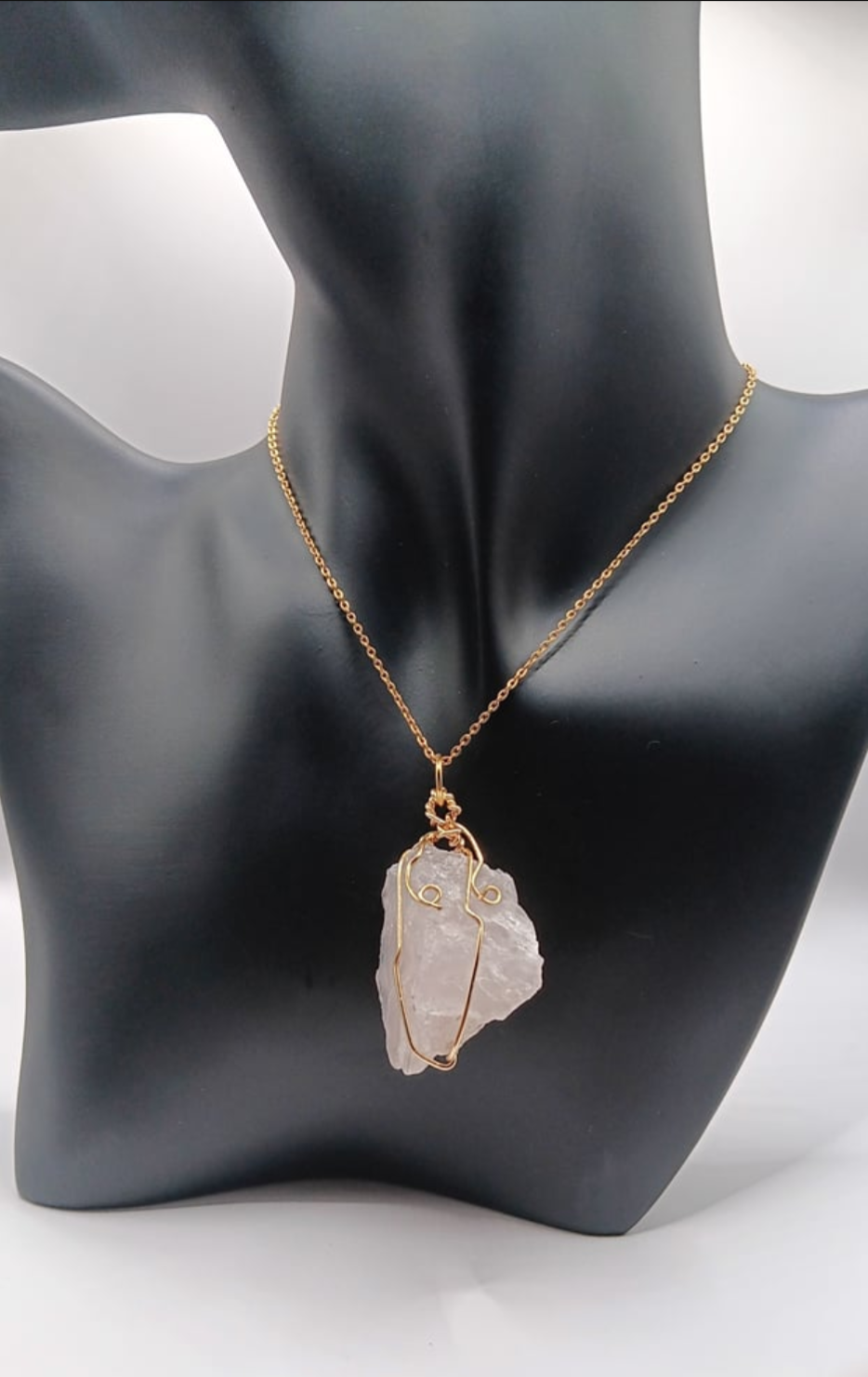 Clear Quartz chakra healing necklace