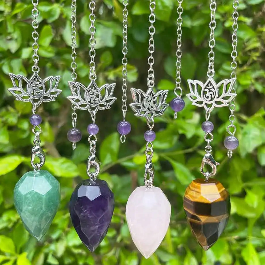 Natural Stone Pendant Crystal Pendulum