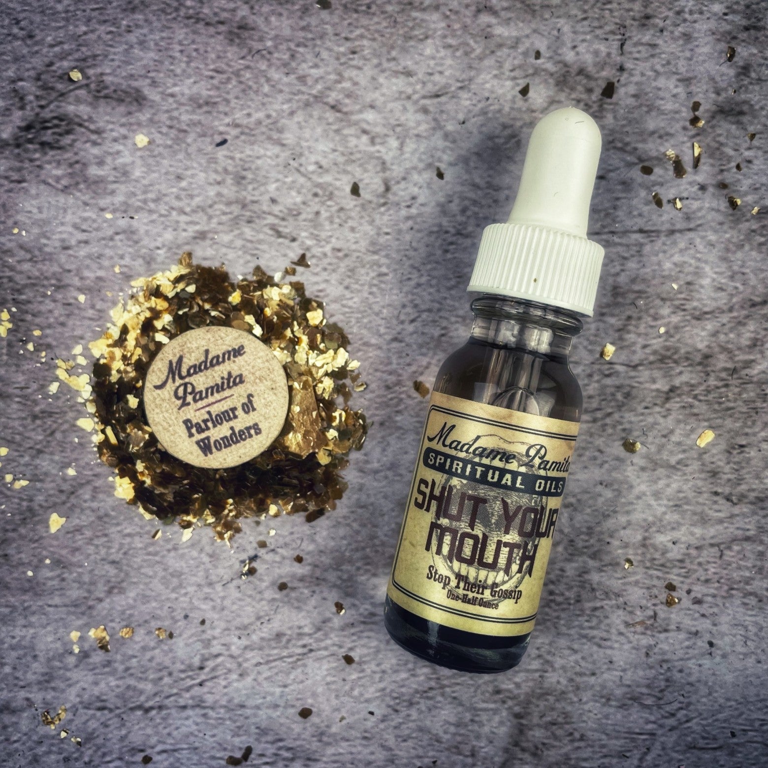 Shut Your Mouth Oil by Madame Pamita - Northern Magick Supplies