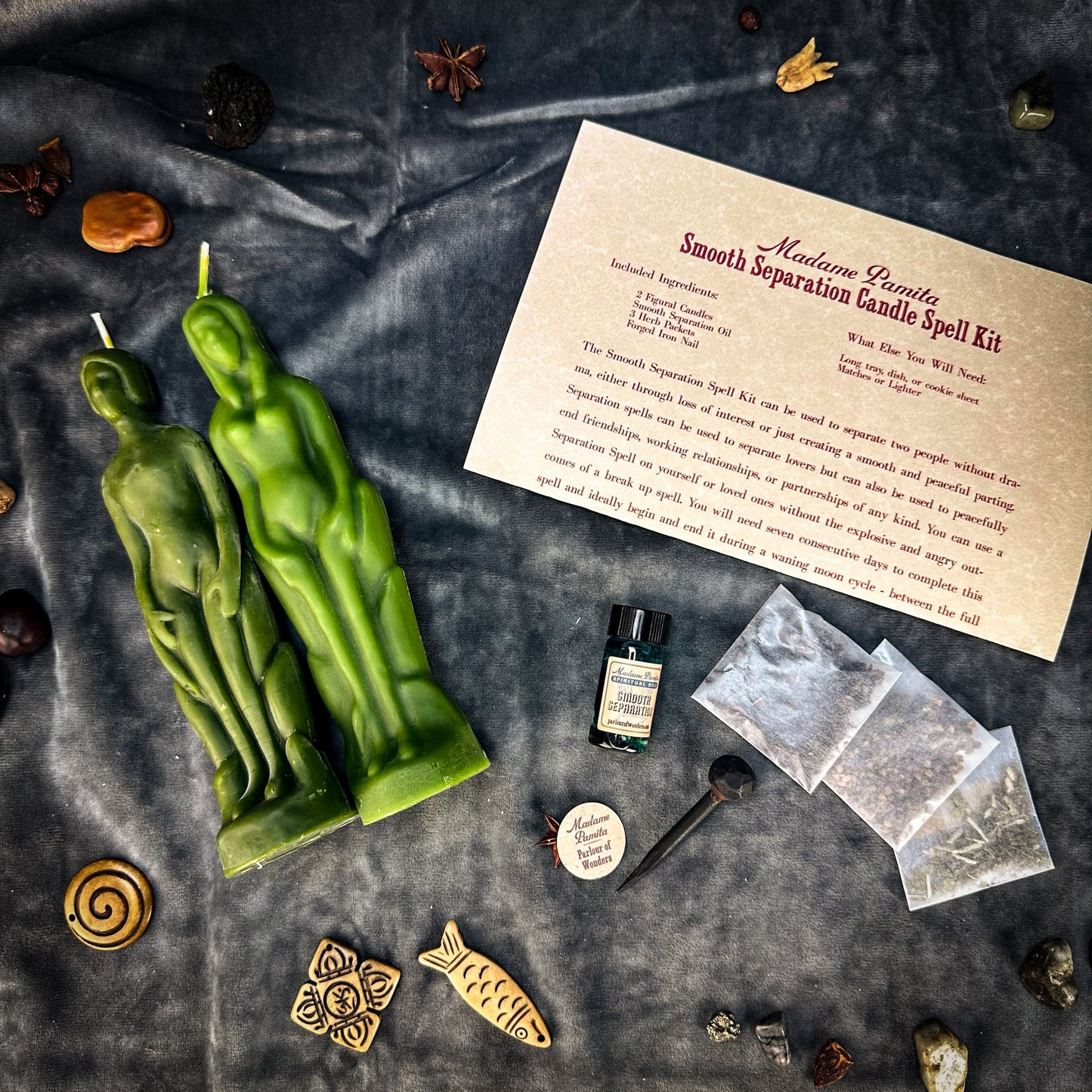 Smooth Separation Candle Spell Kit - Human/Female - Northern Magick Supplies