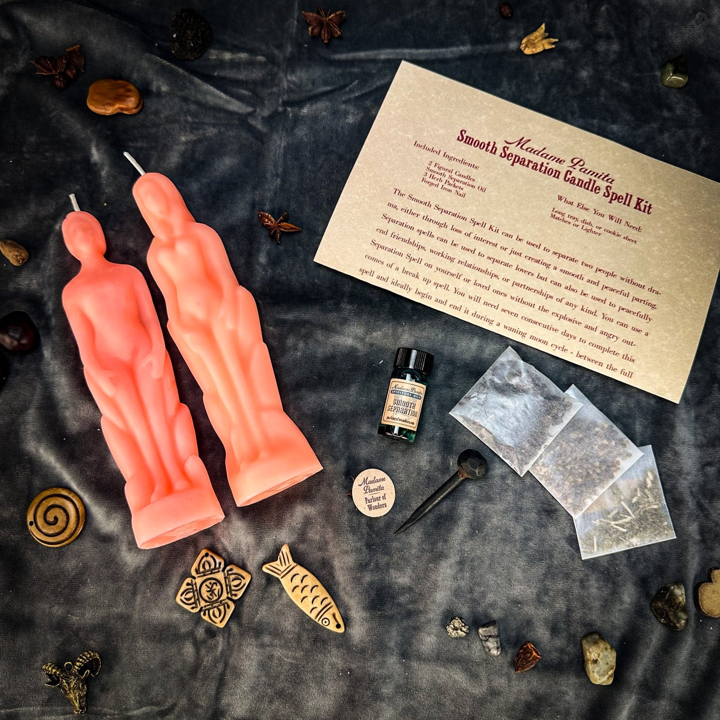Smooth Separation Candle Spell Kit - Human/Female - Northern Magick Supplies