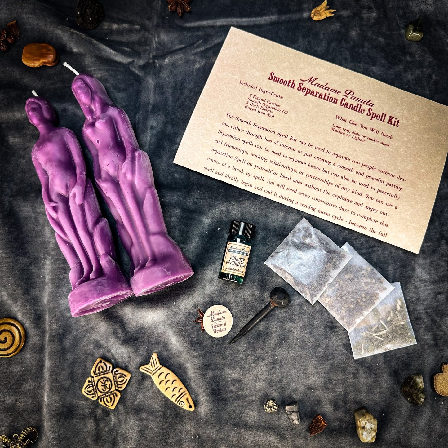 Smooth Separation Candle Spell Kit - Human/Female - Northern Magick Supplies
