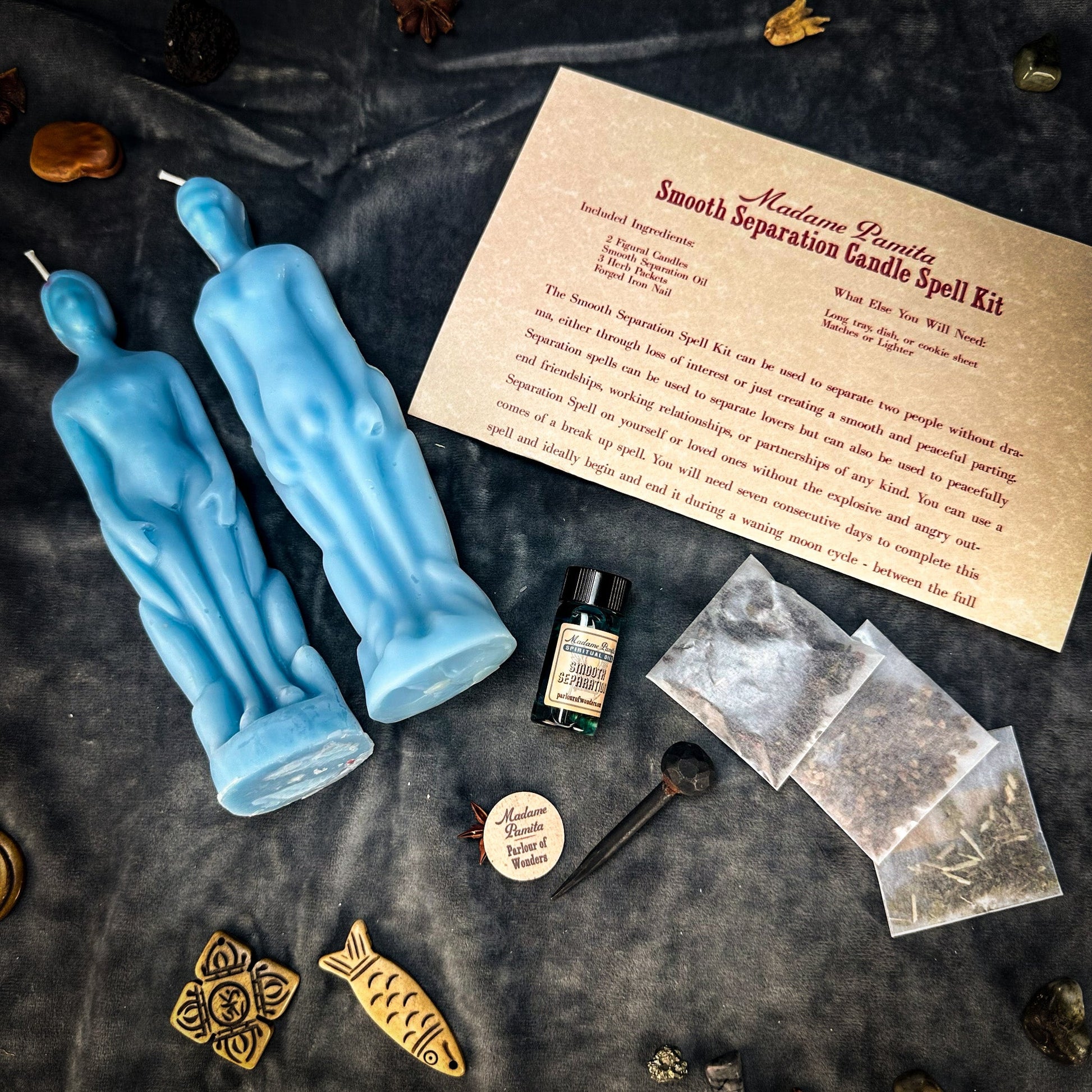 Smooth Separation Candle Spell Kit - Human/Human - Northern Magick Supplies