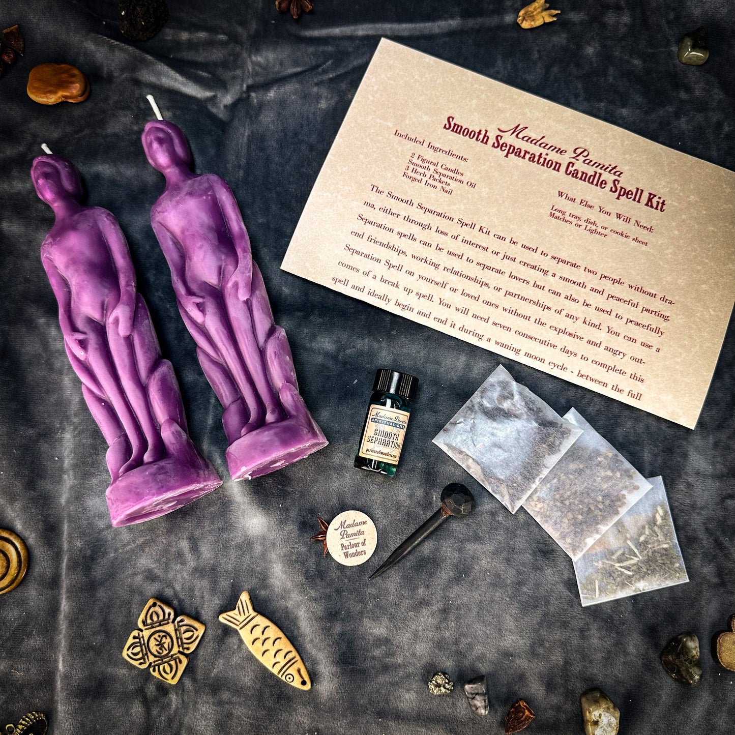 Smooth Separation Candle Spell Kit - Human/Human - Northern Magick Supplies