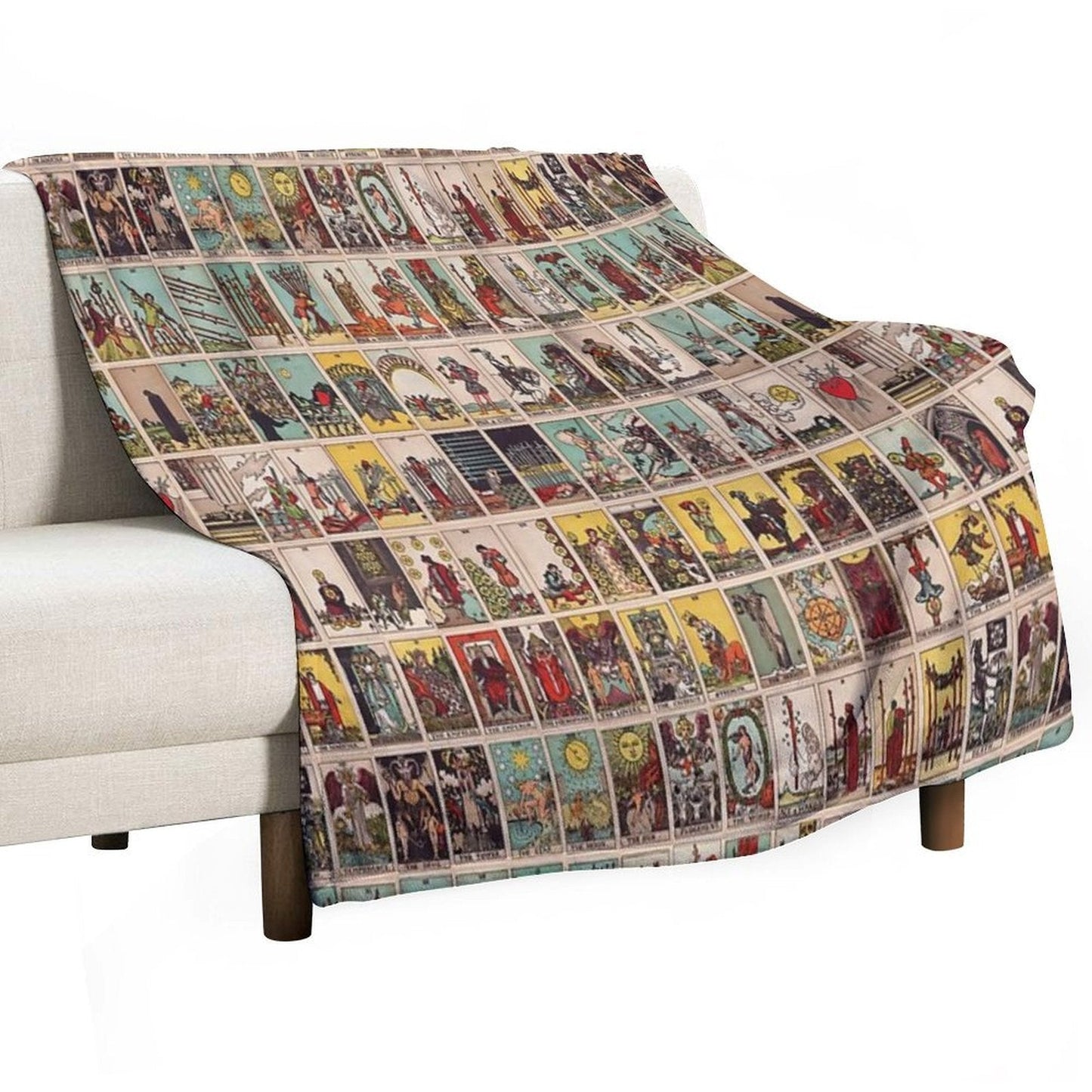 The Full Tarot Deck. Major And Minor Arcana Throw Blanket