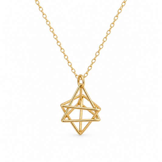 Gold Merkaba Necklace