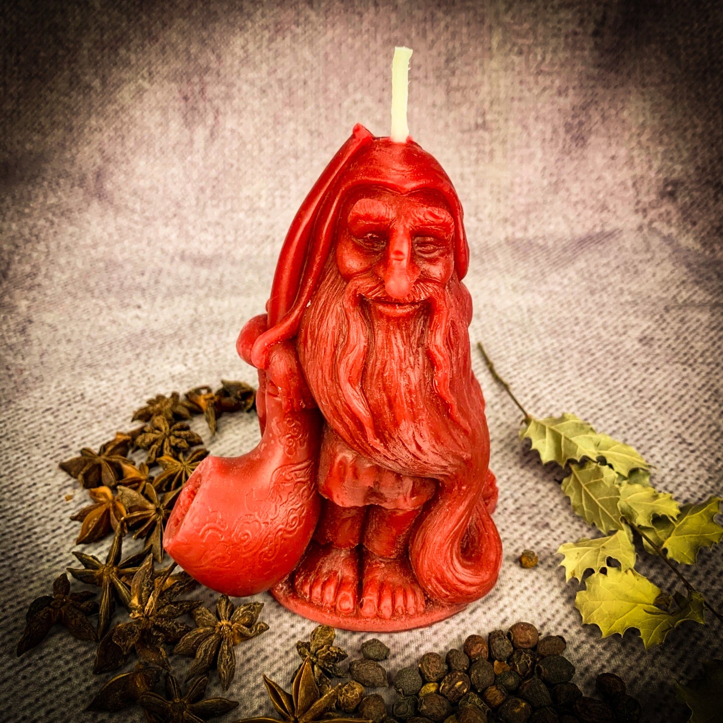 Beeswax Domovyk House Gnome Spell Candle - Home Blessing & Protection - Northern Magick Supplies