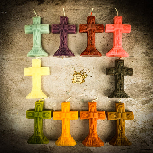 Beeswax Uncrossing Spell Candle - Remove Hexes, Curses & Jinxes - Northern Magick Supplies
