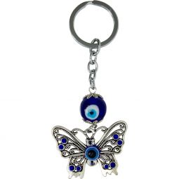 Butterfly - Evil Eye Keychain - Northern Magick Supplies