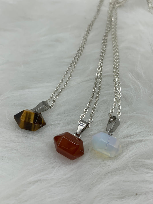 Assorted Gemstone Double Point Necklace - Northern Magick Supplies