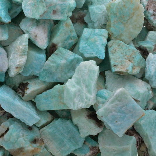 Rough Amazonite Crystals - Raw Natural Stones (1 lb)