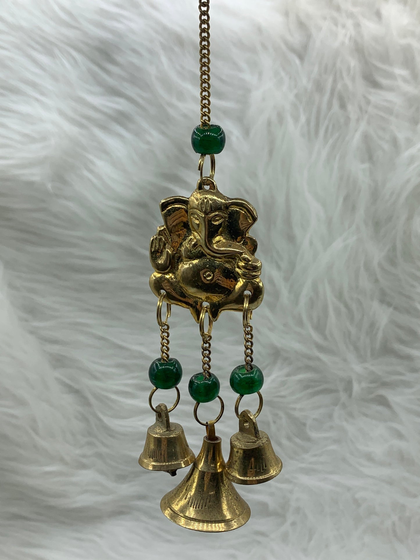 Brass Wind Chime w/Ganesha