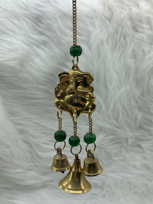 Brass Wind Chime w/Ganesha