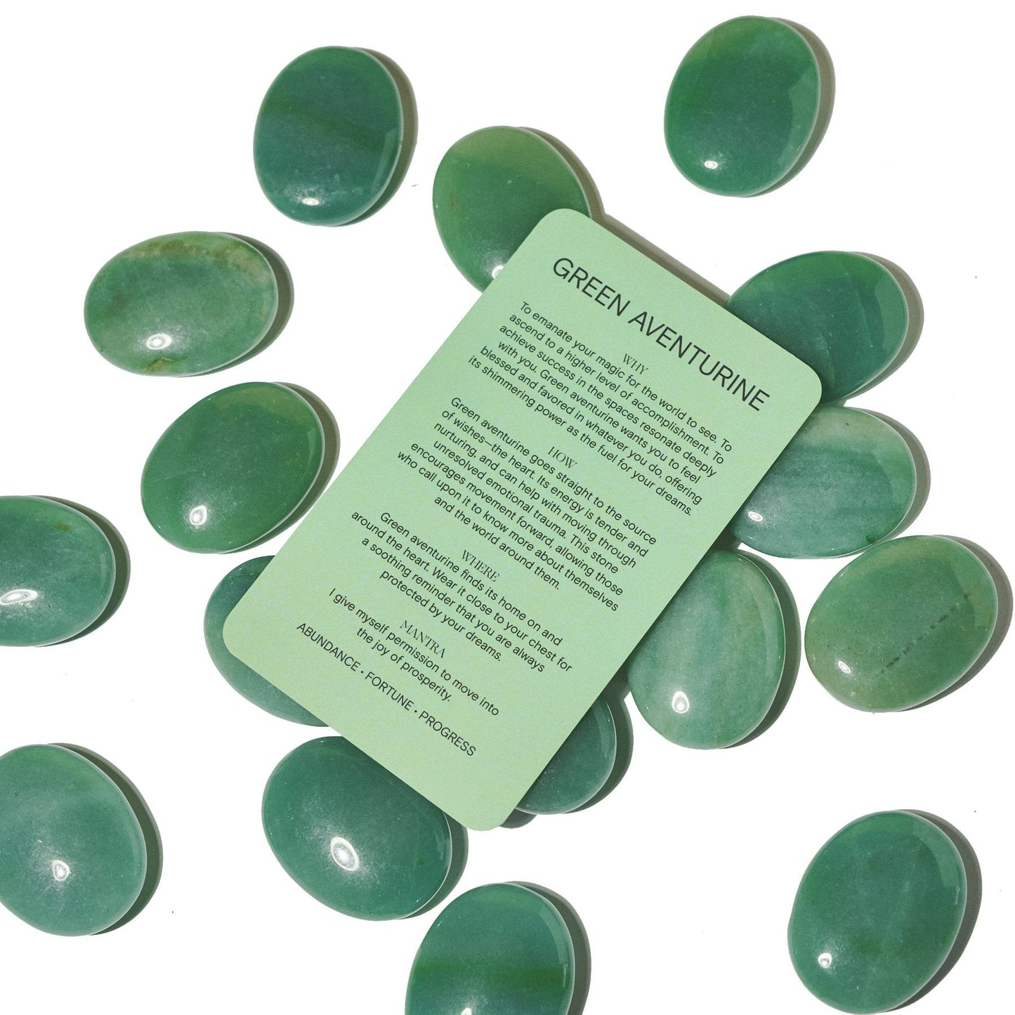 Green Aventurine Palm Stone - Northern Magick Supplies