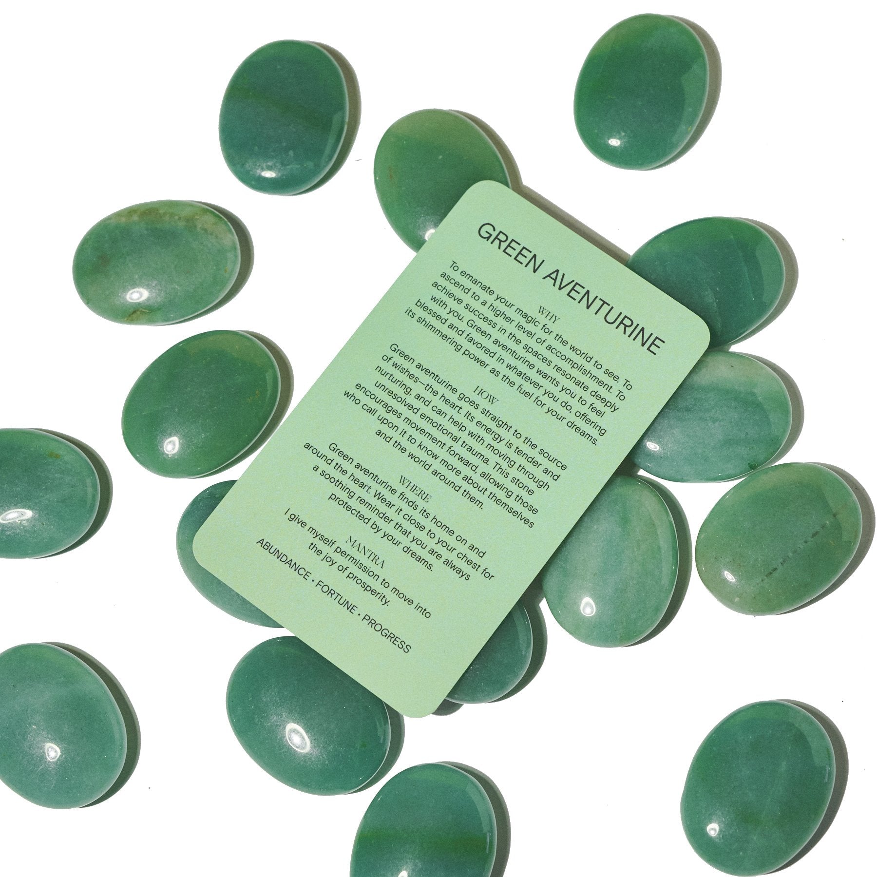 Green Aventurine Palm Stone - Northern Magick Supplies