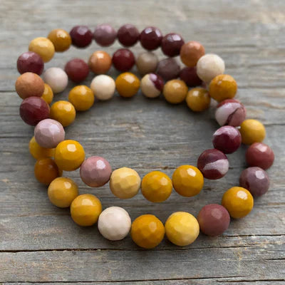 Faceted Gemstone Bracelet - 8mm - Northern Magick Supplies