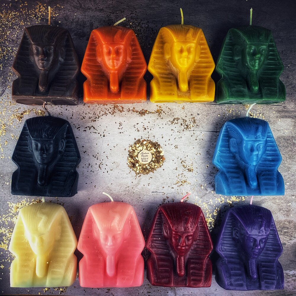 Beeswax Egyptian King Spell Candle - Northern Magick Supplies