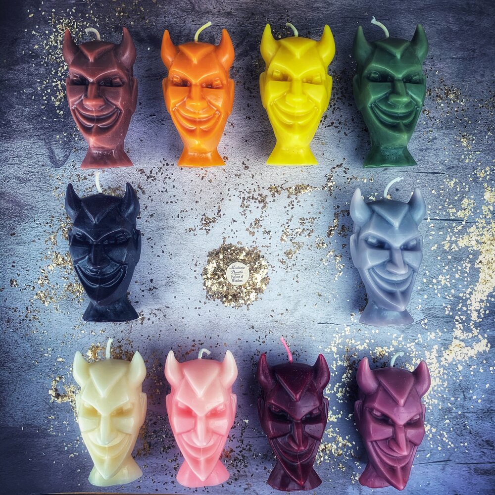 Beeswax Run Devil Run Spell Candle - Northern Magick Supplies