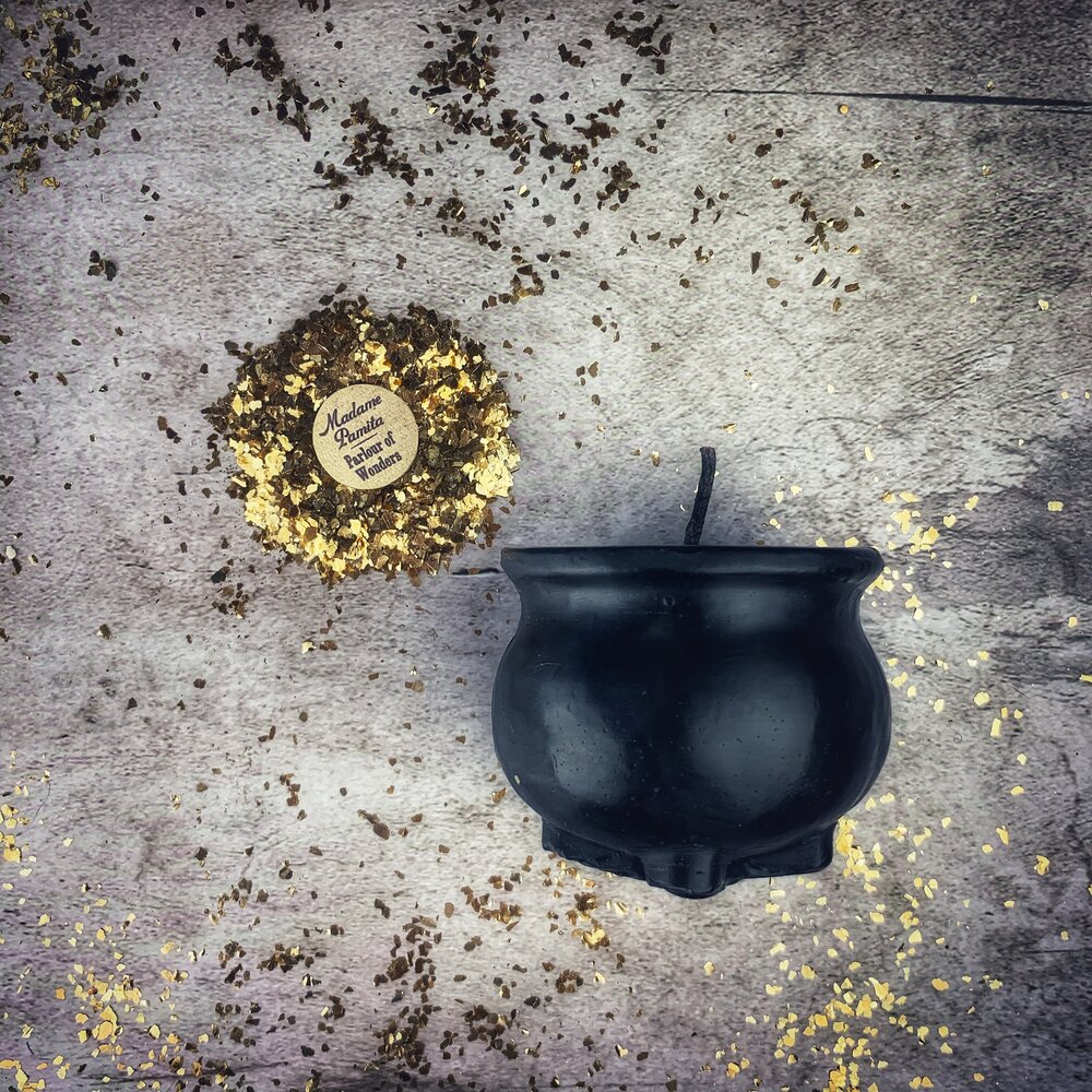 Beeswax Cauldron of Magick Spell Candle - Northern Magick Supplies