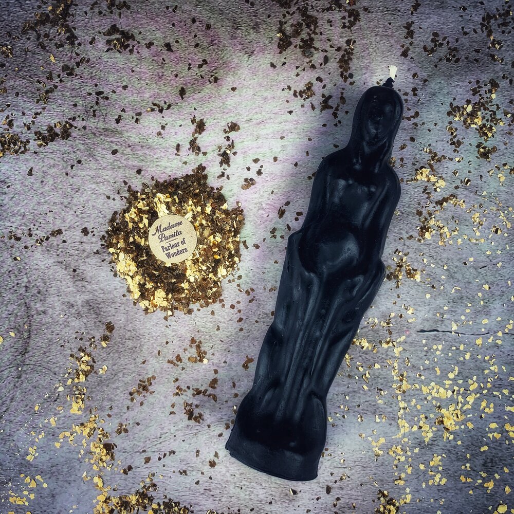 Beeswax Female Figural Spell Candle - Sympathetic Magic & Personal Power