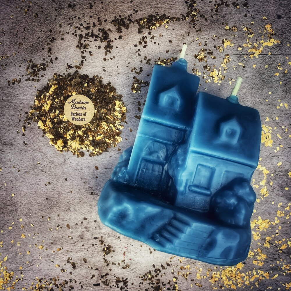 Beeswax Happy House Spell Candle - Northern Magick Supplies