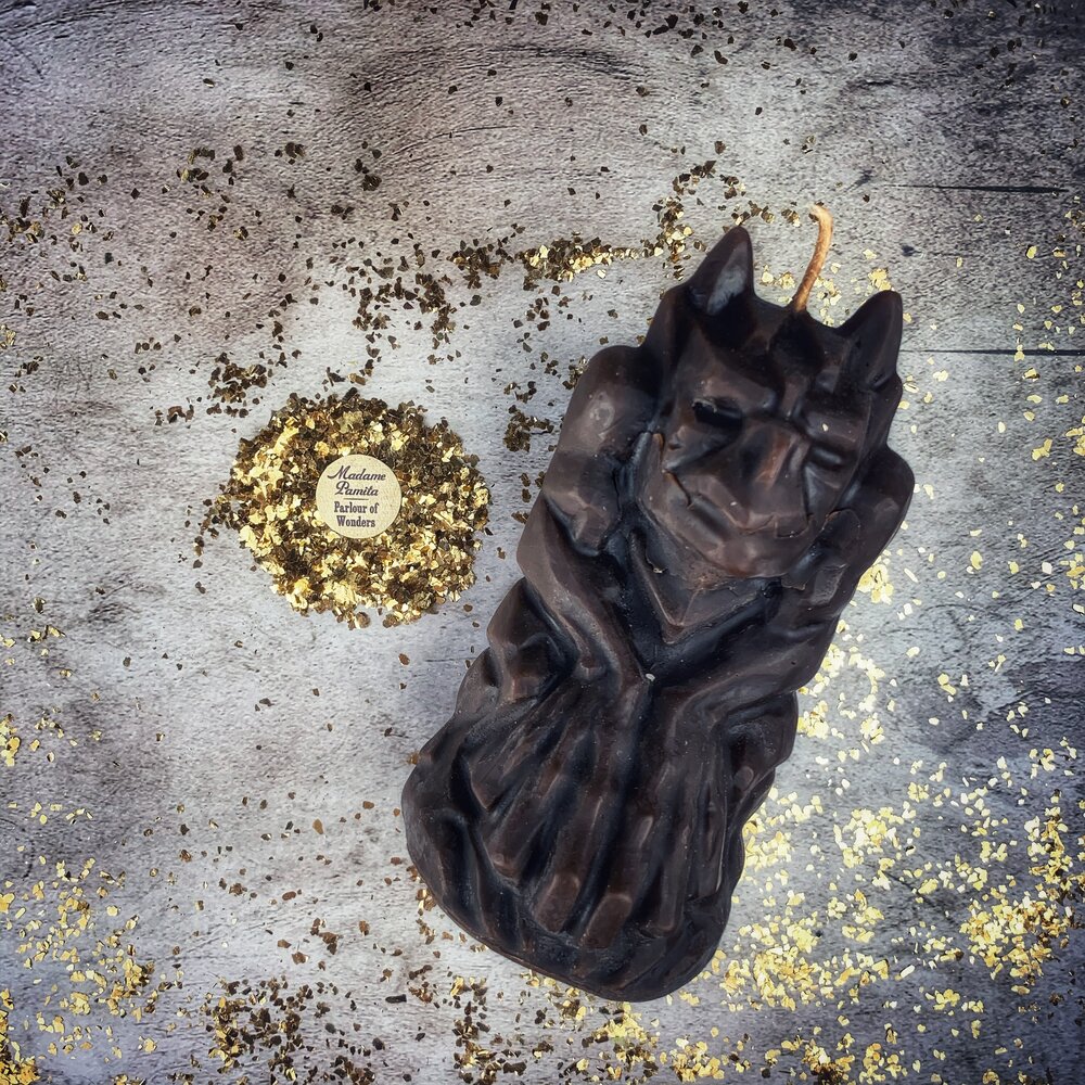 Beeswax Gargoyle Protector Spell Candle - Northern Magick Supplies