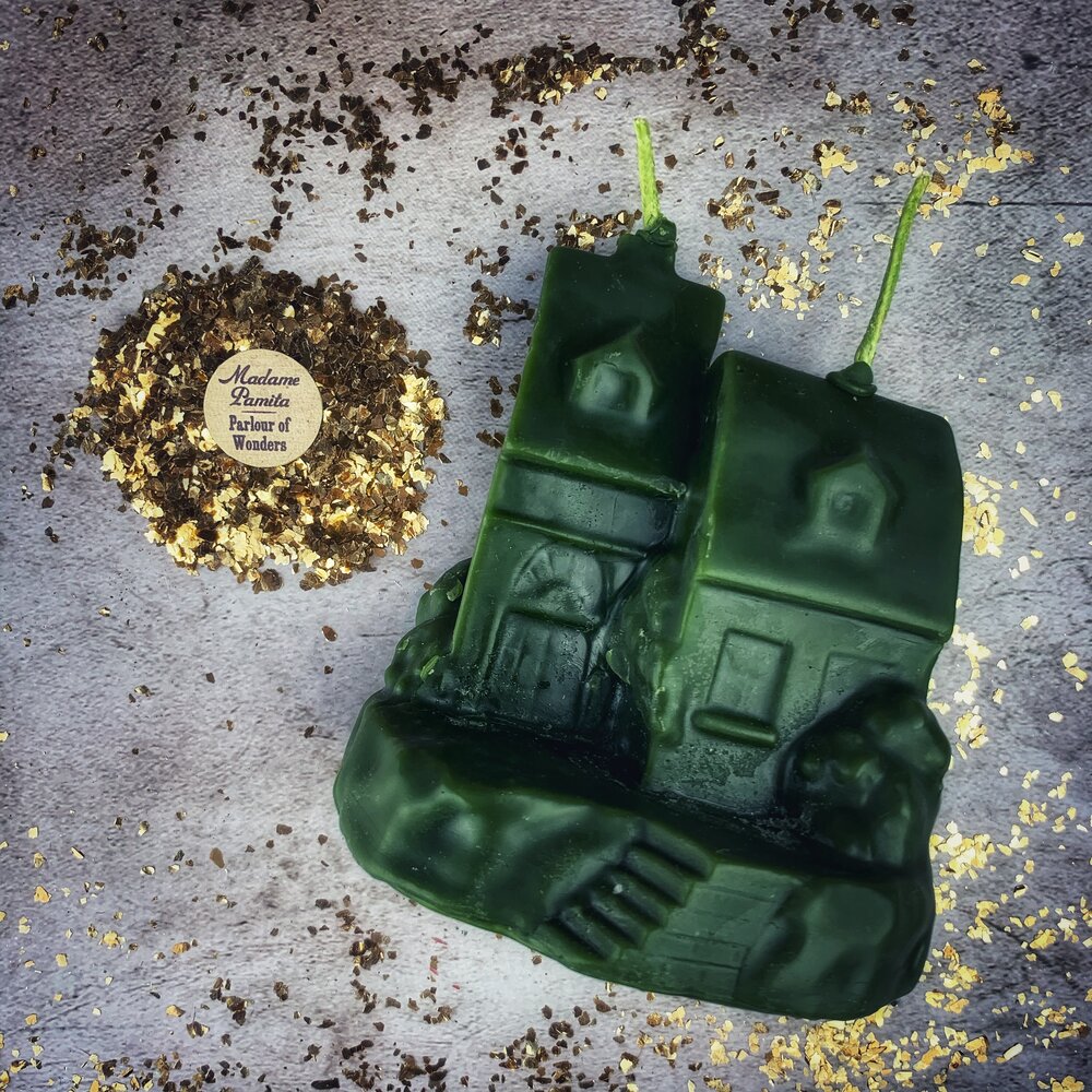 Beeswax Happy House Spell Candle - Northern Magick Supplies