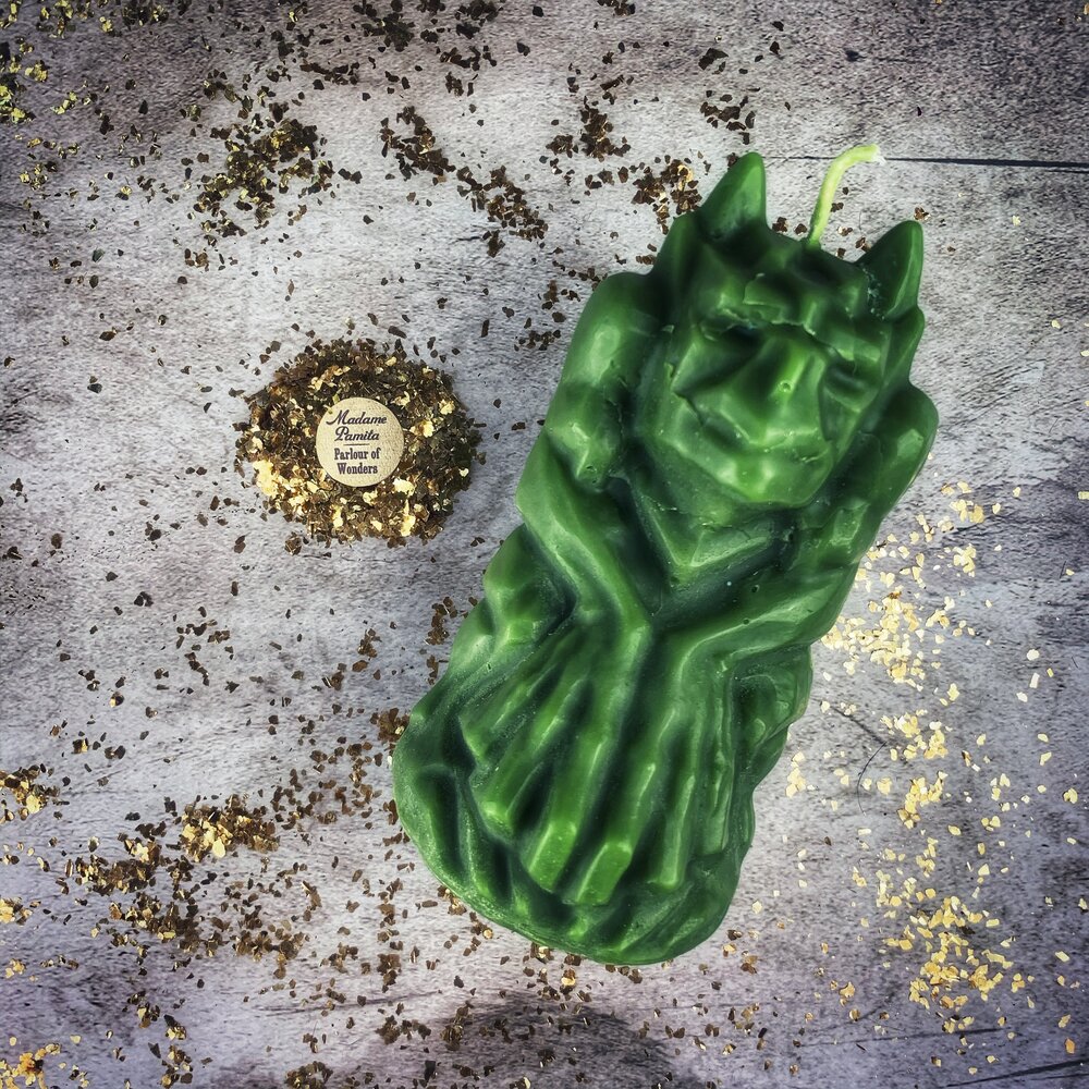 Beeswax Gargoyle Protector Spell Candle - Northern Magick Supplies