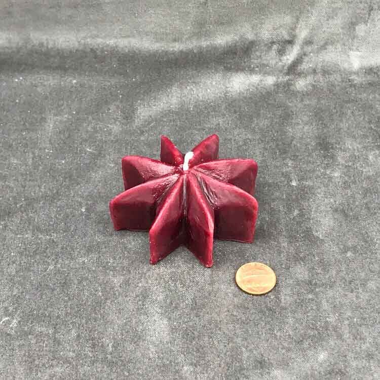Beeswax Mystic Star Spell Candle - Northern Magick Supplies