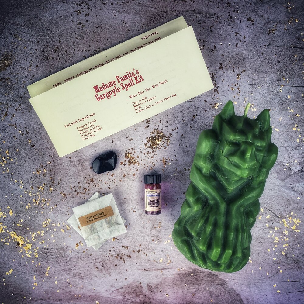 Gargoyle Protection Candle Spell Kit - Northern Magick Supplies