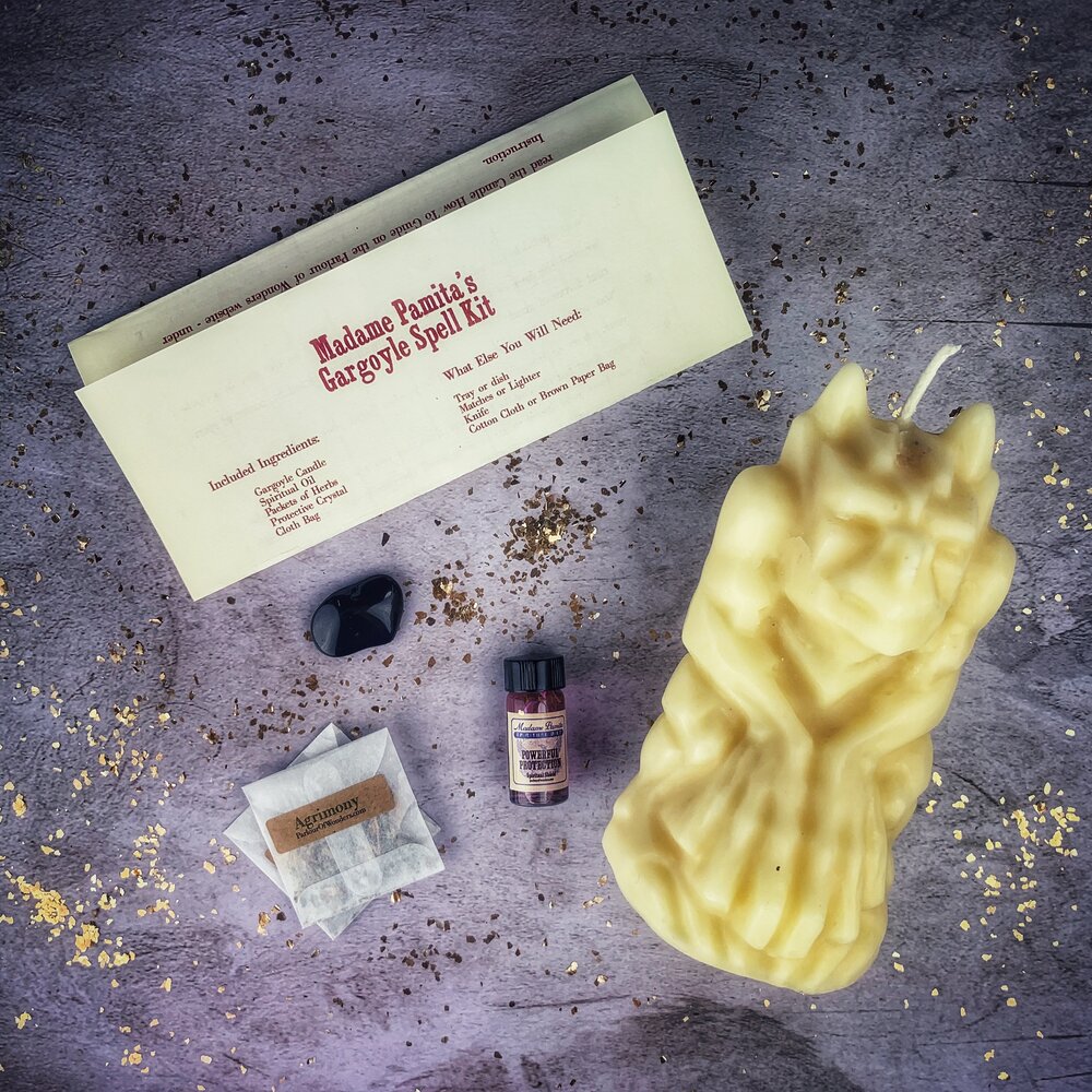 Gargoyle Protection Candle Spell Kit - Northern Magick Supplies