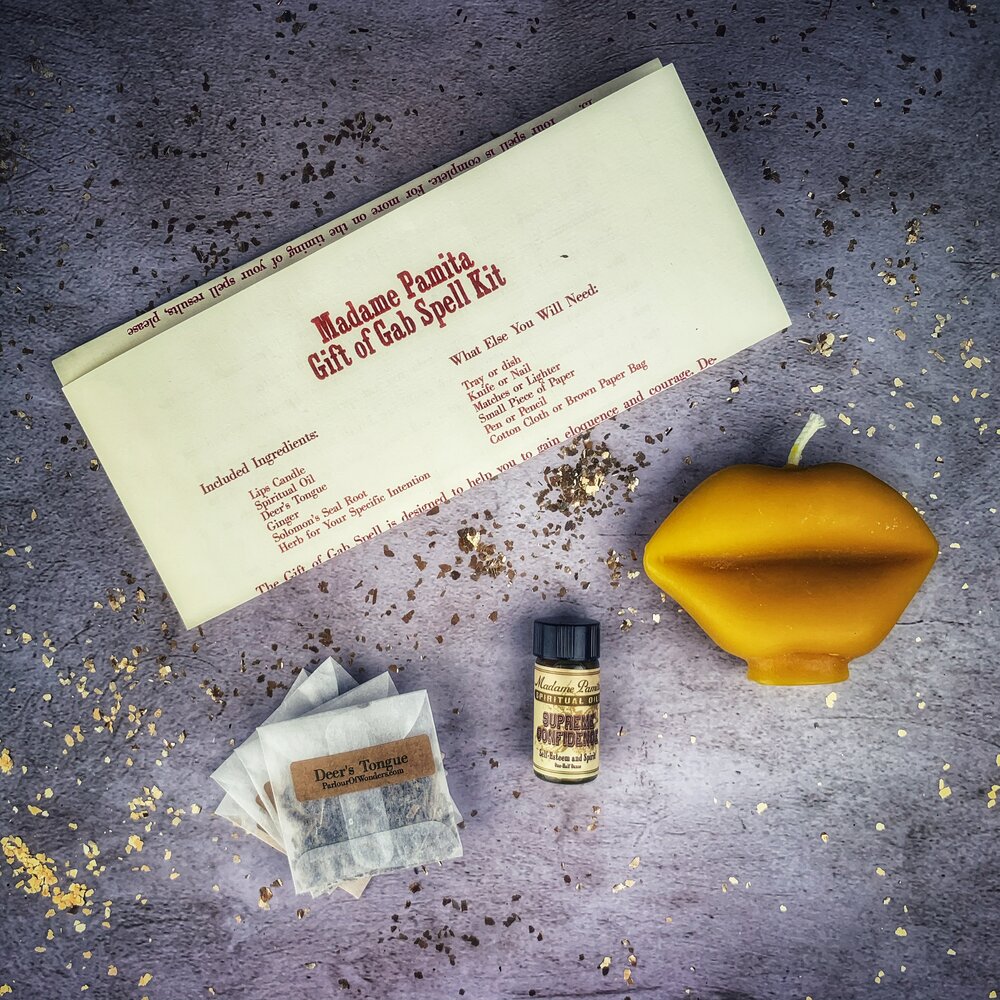 Gift of Gab Candle Spell Kit - Northern Magick Supplies