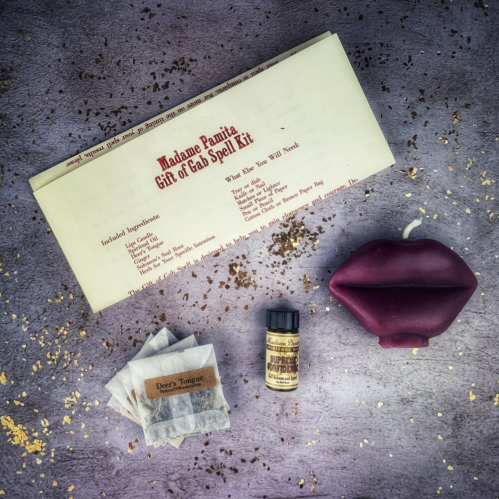 Gift of Gab Candle Spell Kit - Northern Magick Supplies