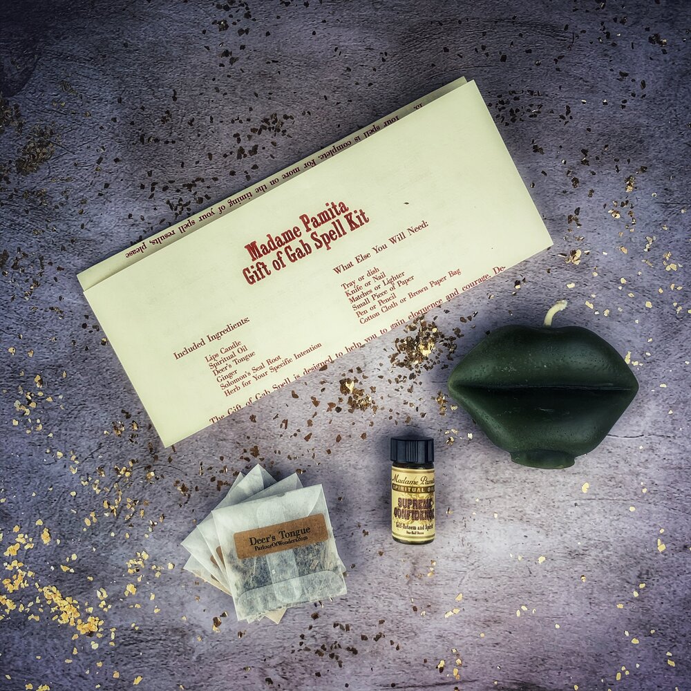 Gift of Gab Candle Spell Kit - Northern Magick Supplies