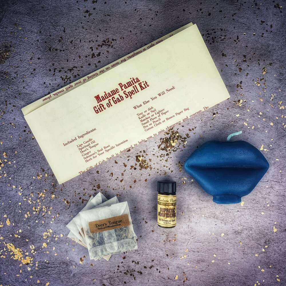 Gift of Gab Candle Spell Kit - Northern Magick Supplies