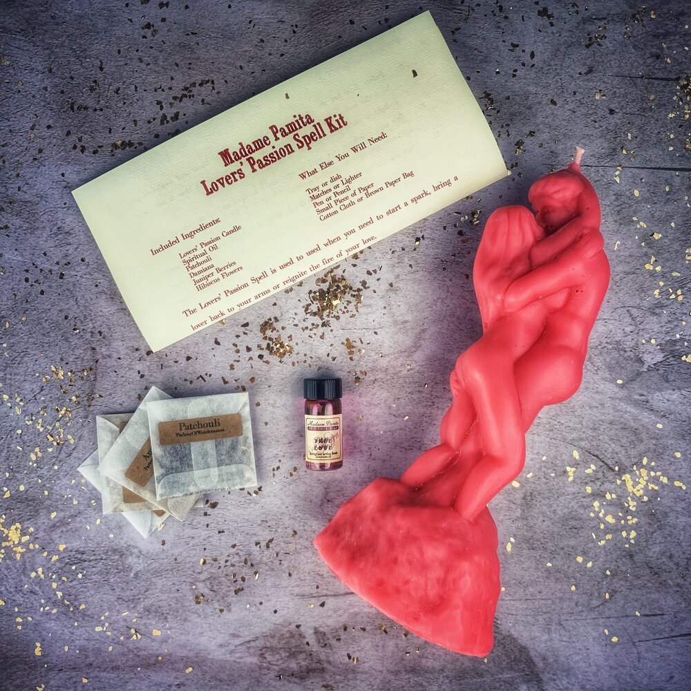 Lovers Passion Candle Spell Kit - Northern Magick Supplies