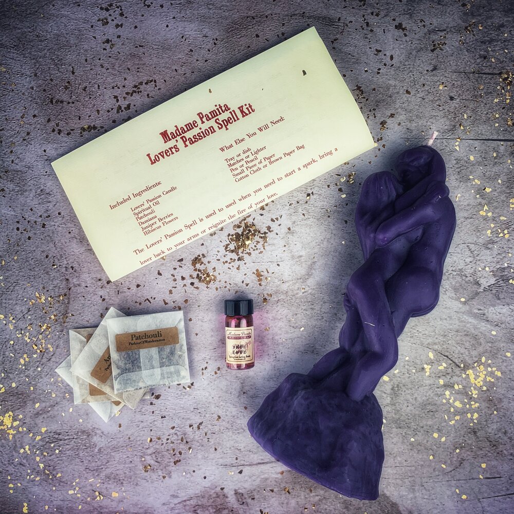 Lovers Passion Candle Spell Kit - Northern Magick Supplies