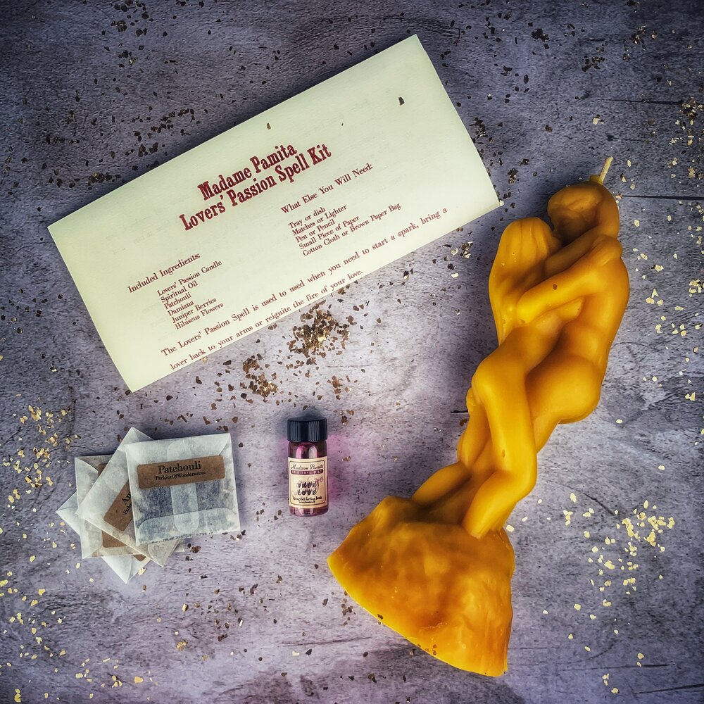 Lovers Passion Candle Spell Kit - Northern Magick Supplies