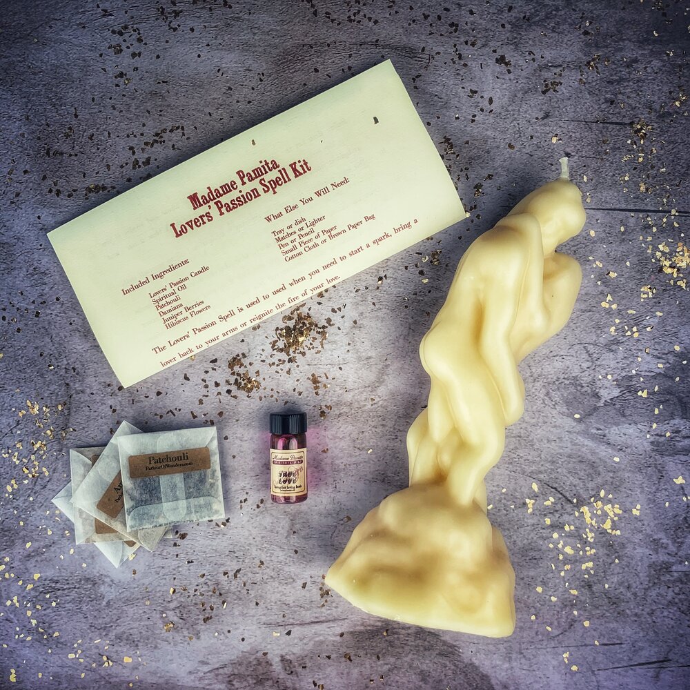 Lovers Passion Candle Spell Kit - Northern Magick Supplies