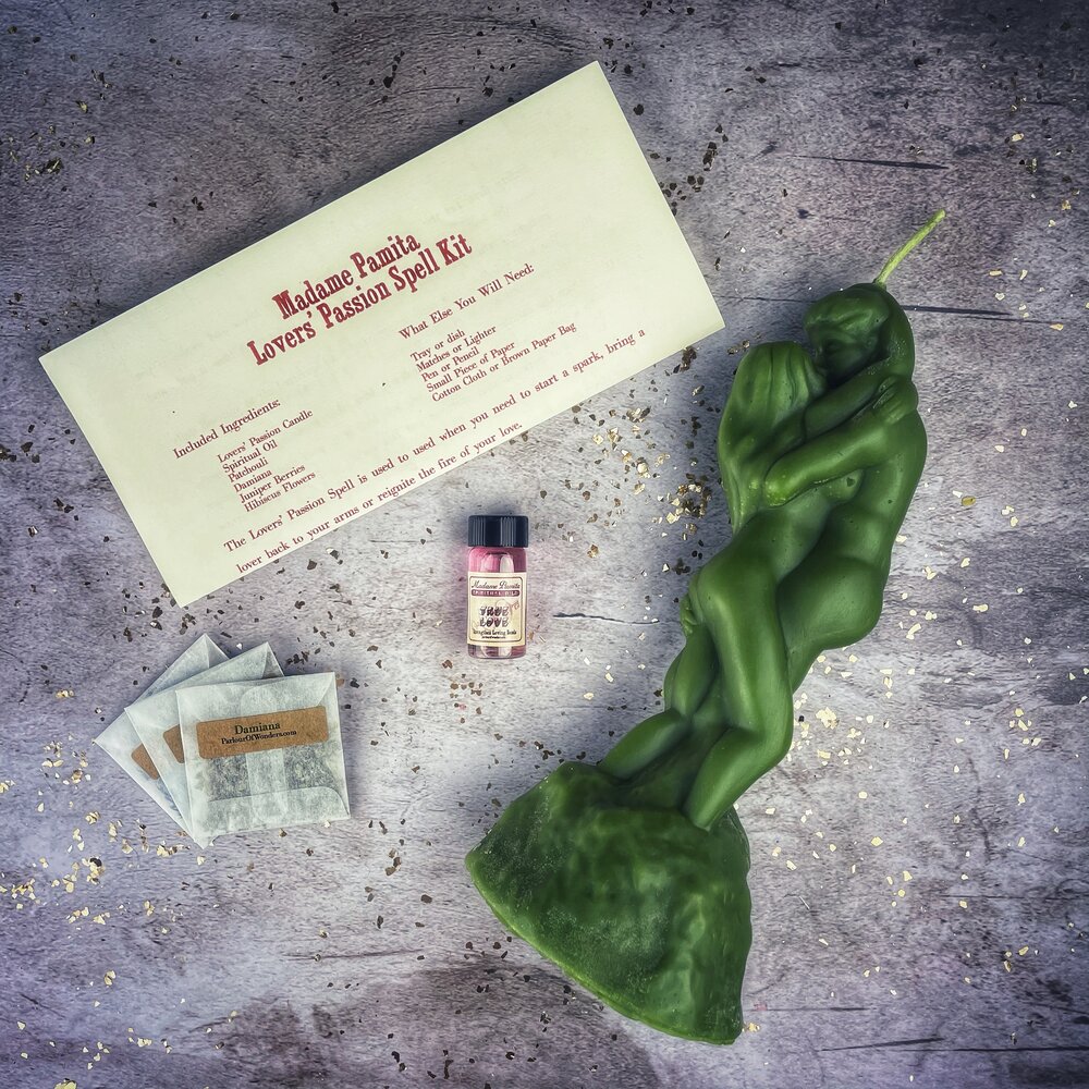 Lovers Passion Candle Spell Kit - Northern Magick Supplies