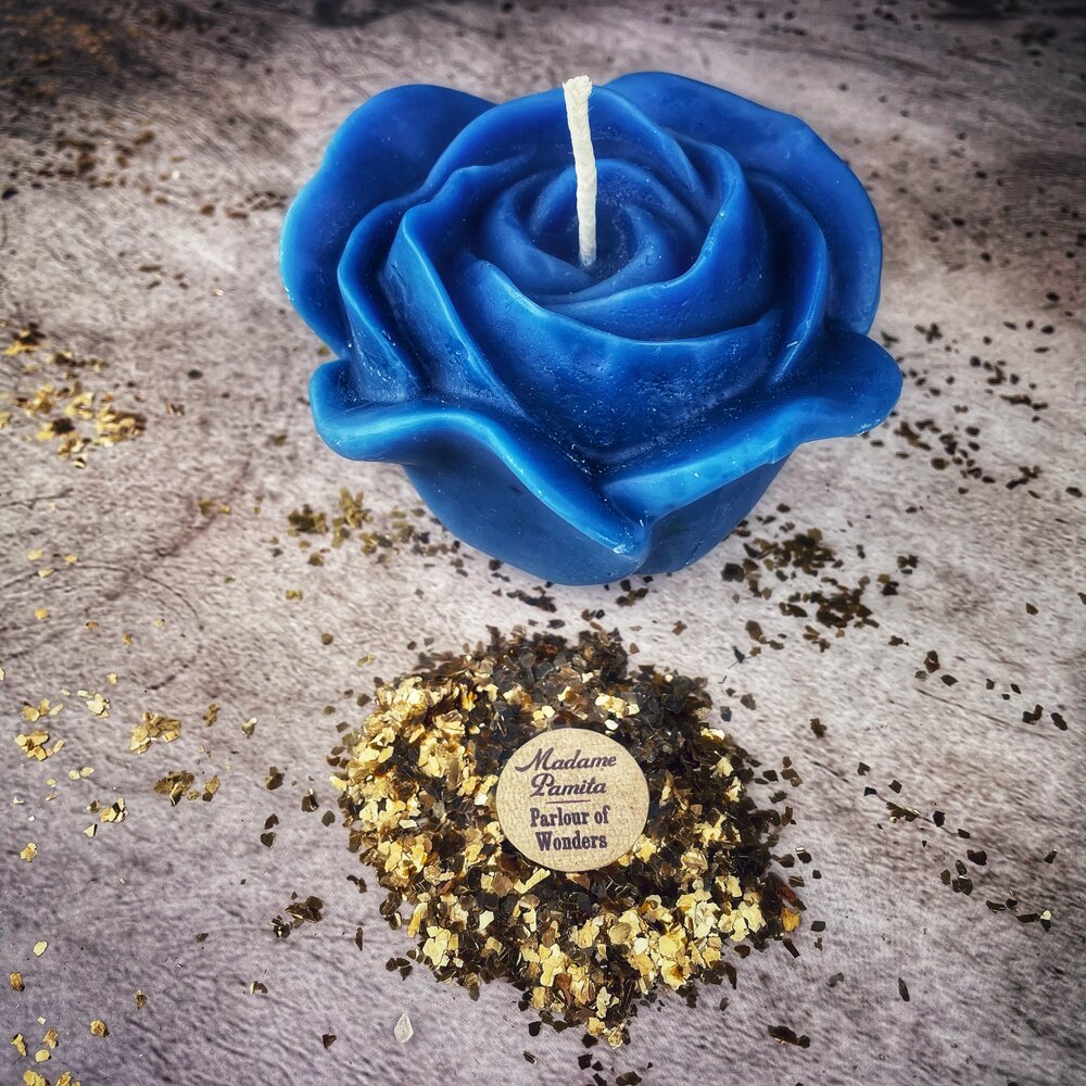 Beeswax Rose Romance Spell Candle - Northern Magick Supplies
