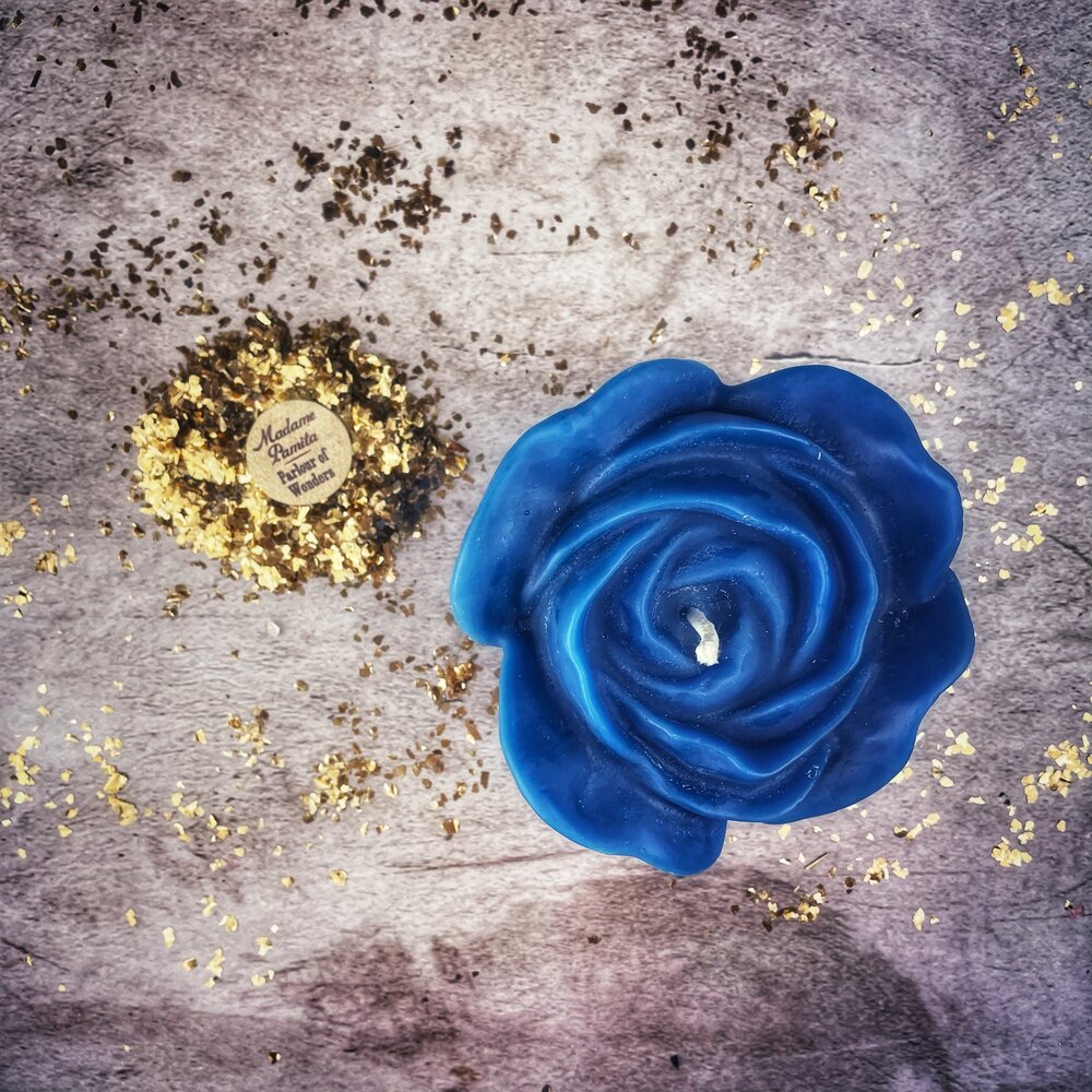 Beeswax Rose Romance Spell Candle - Northern Magick Supplies