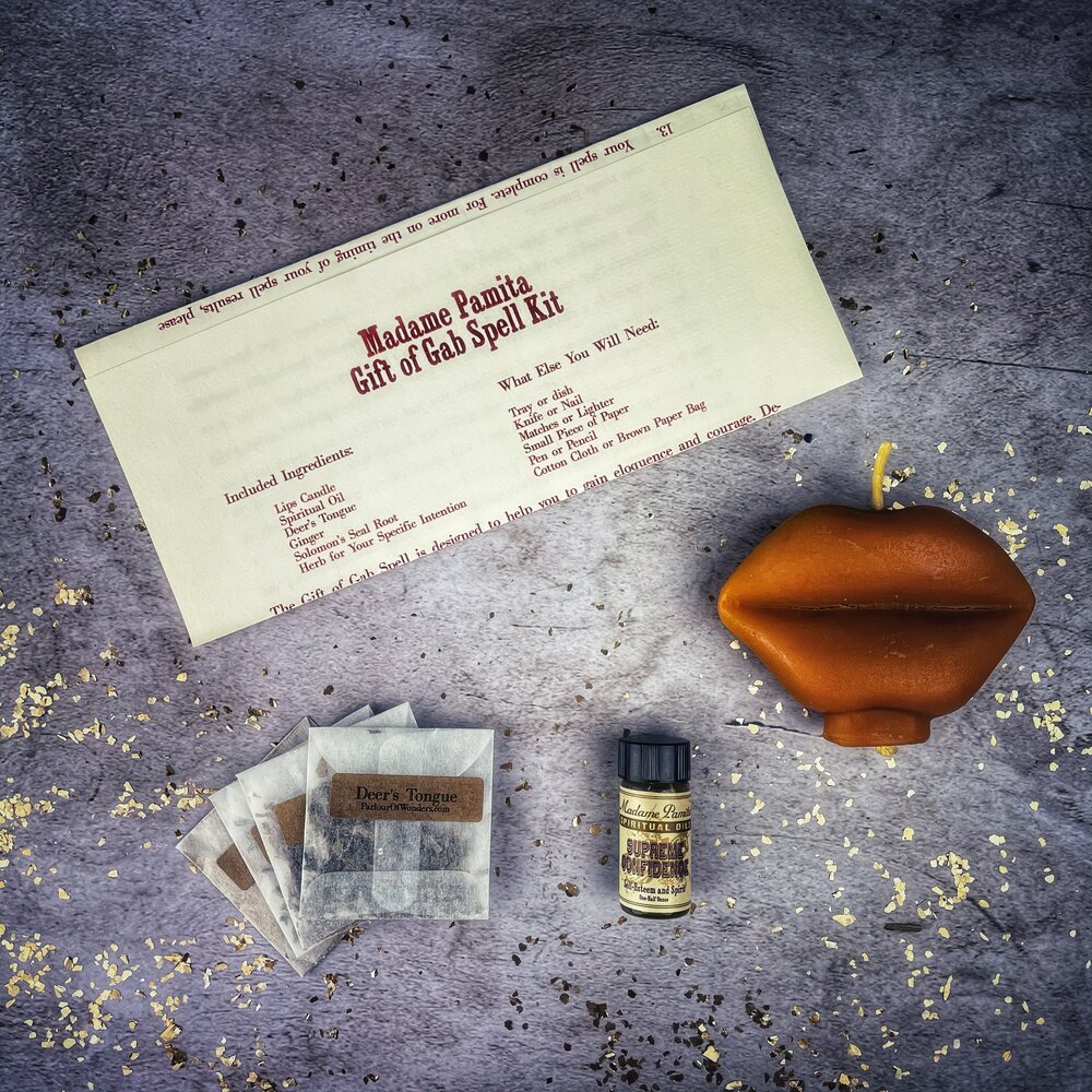 Gift of Gab Candle Spell Kit - Northern Magick Supplies